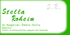 stella roheim business card